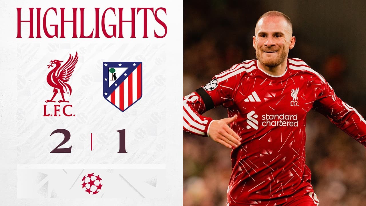 Highlights: Liverpool 2-1 Atletico Madrid | Szoboszlai & Mac Allister Goals in Champions League! thumbnail