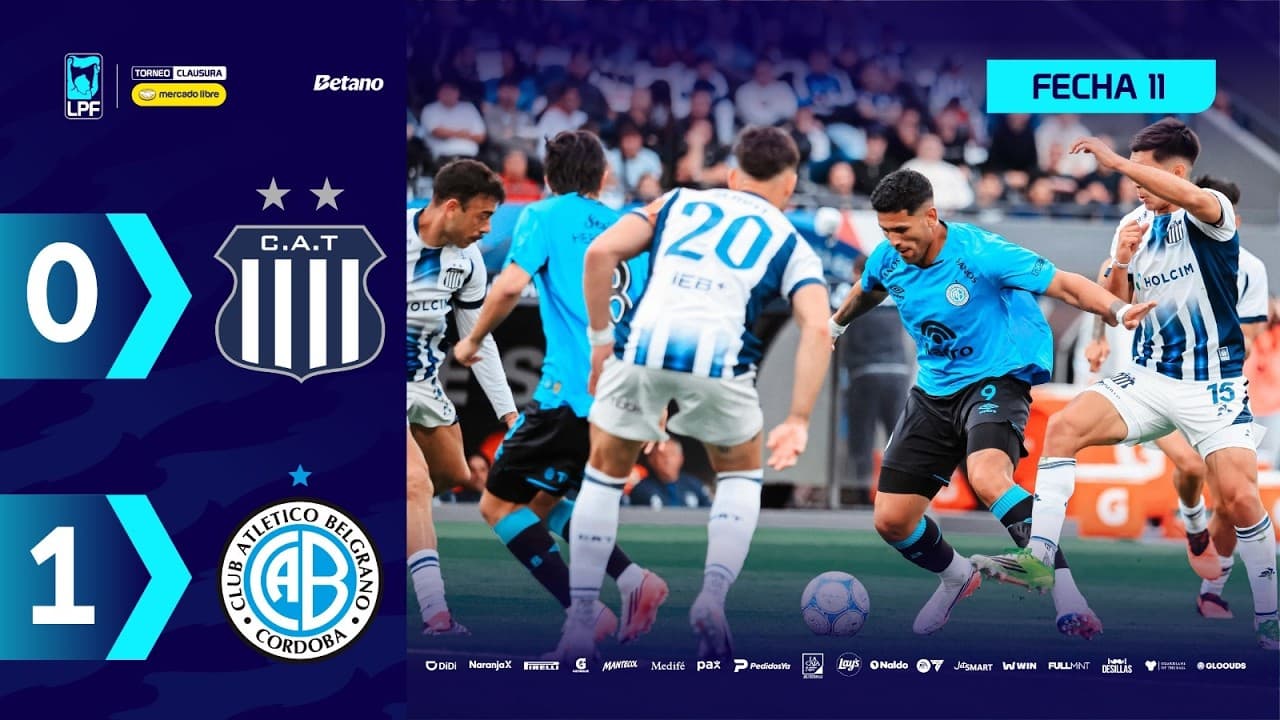 TALLERES 0 - 1 BELGRANO | Resumen del partido | #TorneoMercadoLibre Clausura 2026 🏆 thumbnail