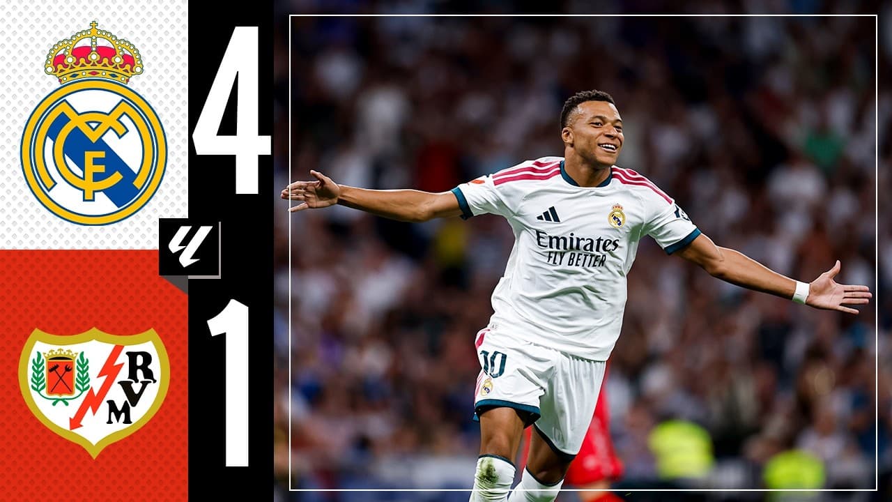 HIGHLIGHTS | Real Madrid 4-1 Rayo Vallecano | LaLiga thumbnail
