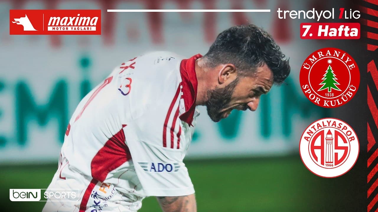 Ümraniyespor - Antalyaspor | 7. Hafta Maç ÖZETİ | Trendyol 1. Lig - 2026/27 thumbnail