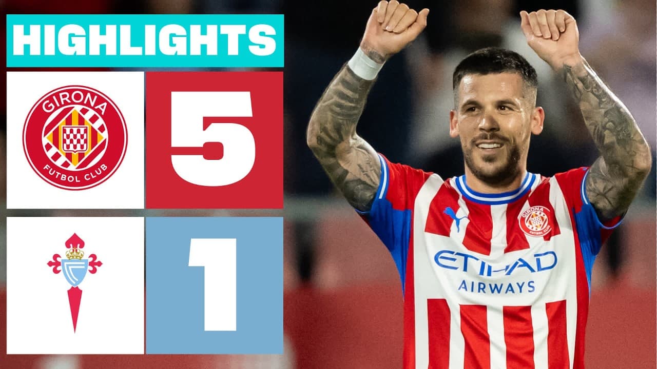 GIRONA FC 5 - 1 CELTA FORTUNA | RESUMEN LALIGA HYPERMOTION thumbnail